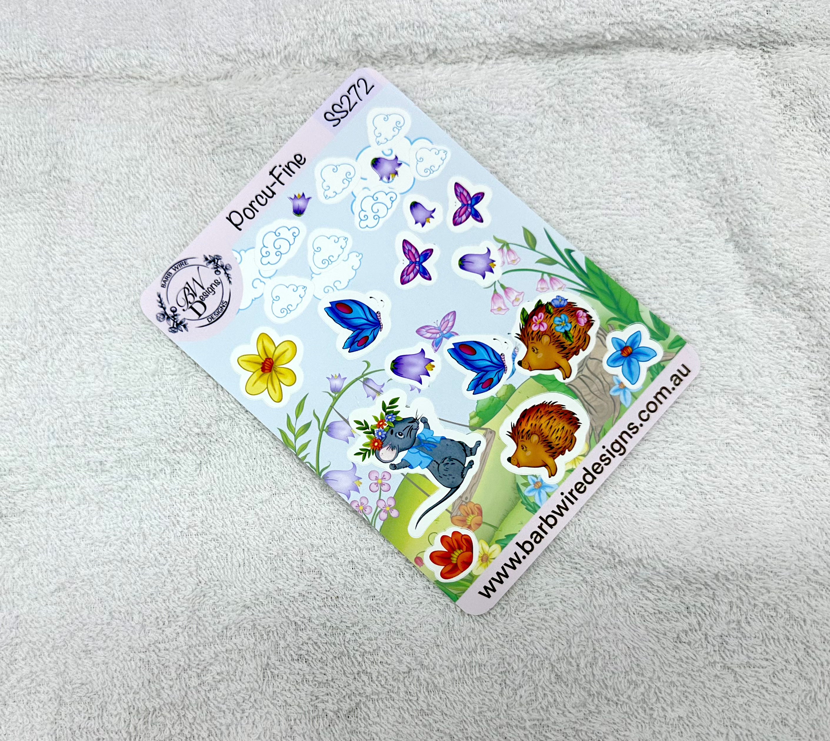 Porcu-fine Sticker Sheet