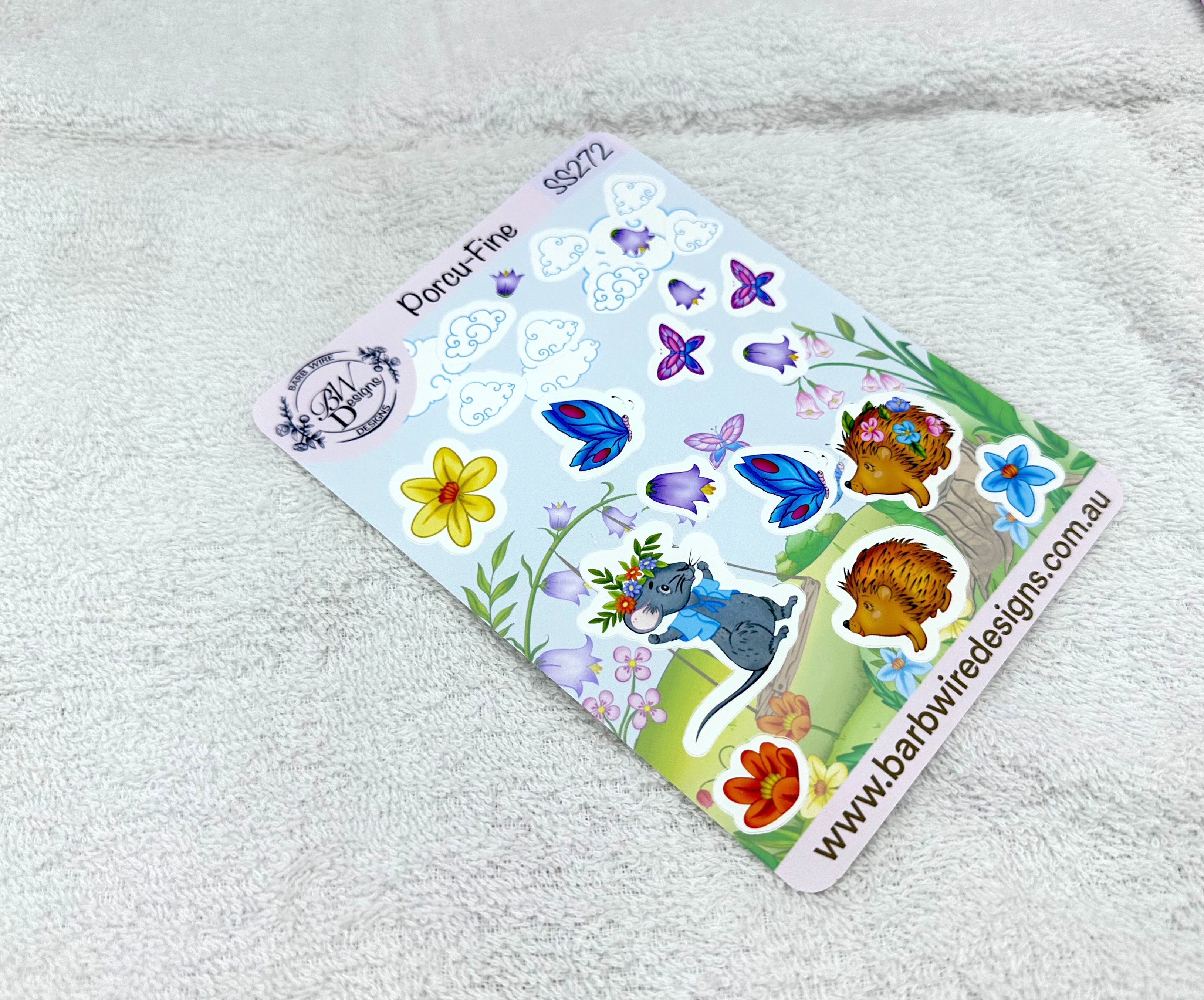 Porcu-fine Sticker Sheet