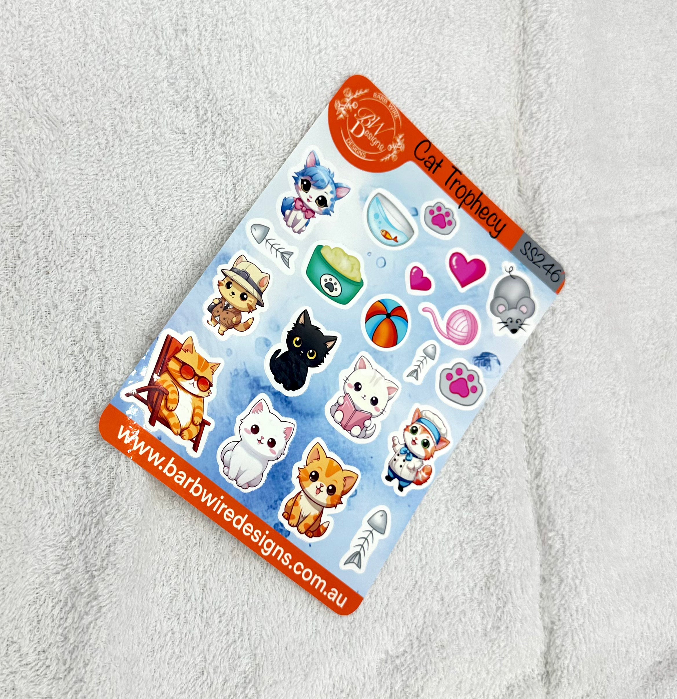 Cat Trophecy Sticker Sheet