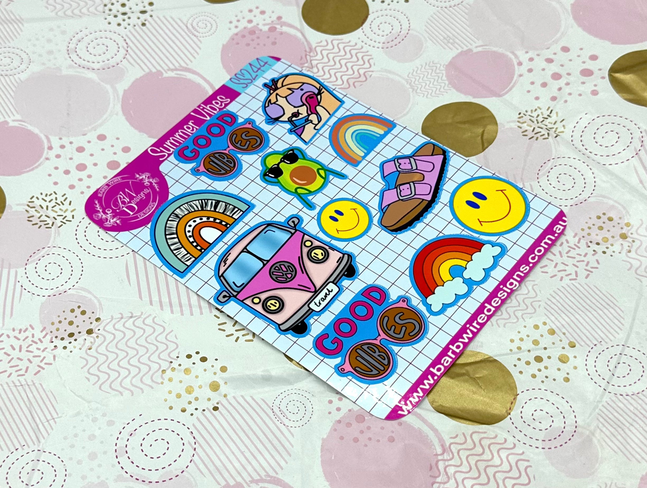 Summer Vibes Sticker Sheet