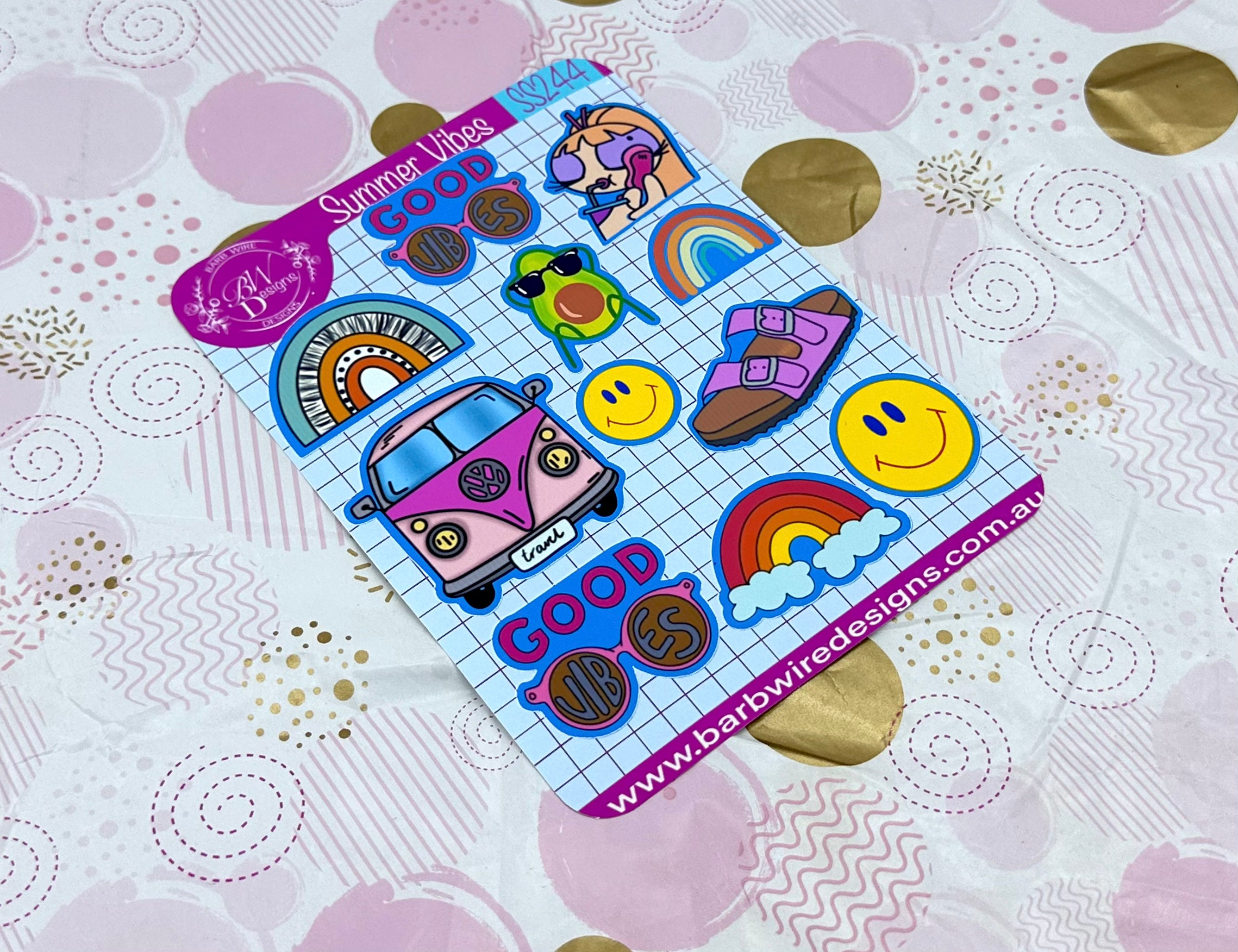 Summer Vibes Sticker Sheet