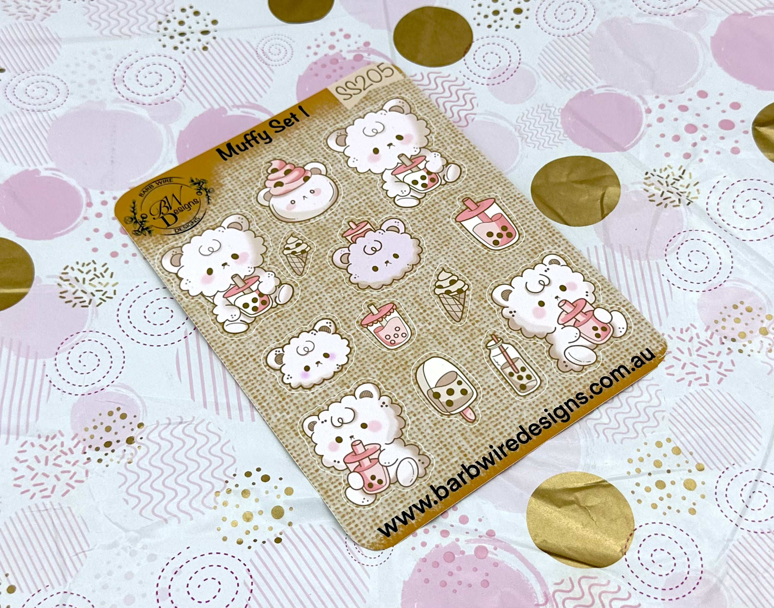 Muffy Set  Sticker Sheet