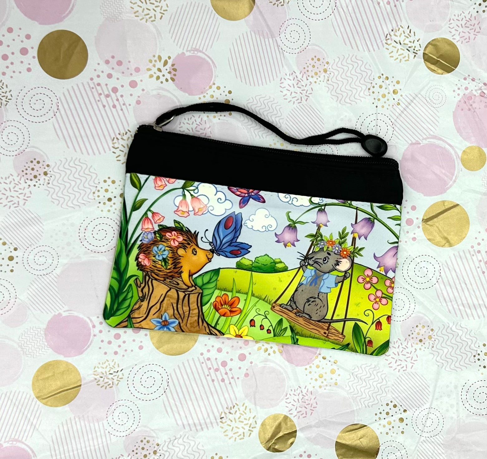 Porcu-Fine and Macey Stationery Bag Barb Wire Designs