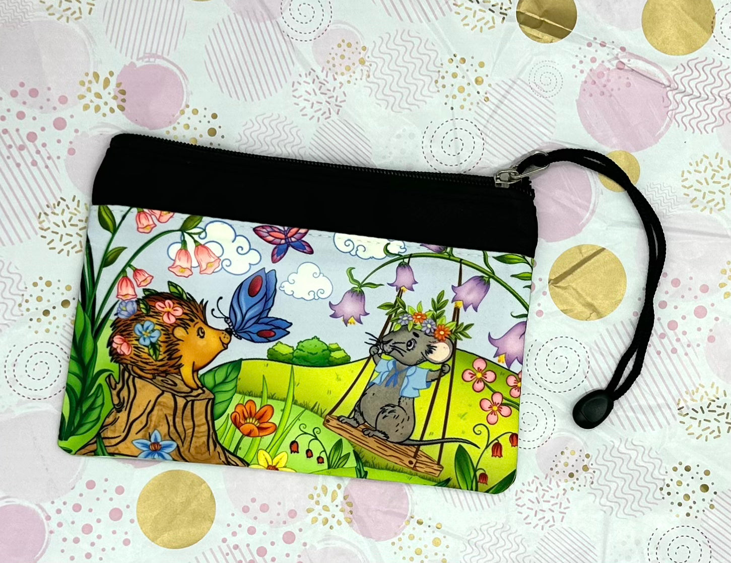Porcu-Fine and Macey Stationery Bag Barb Wire Designs