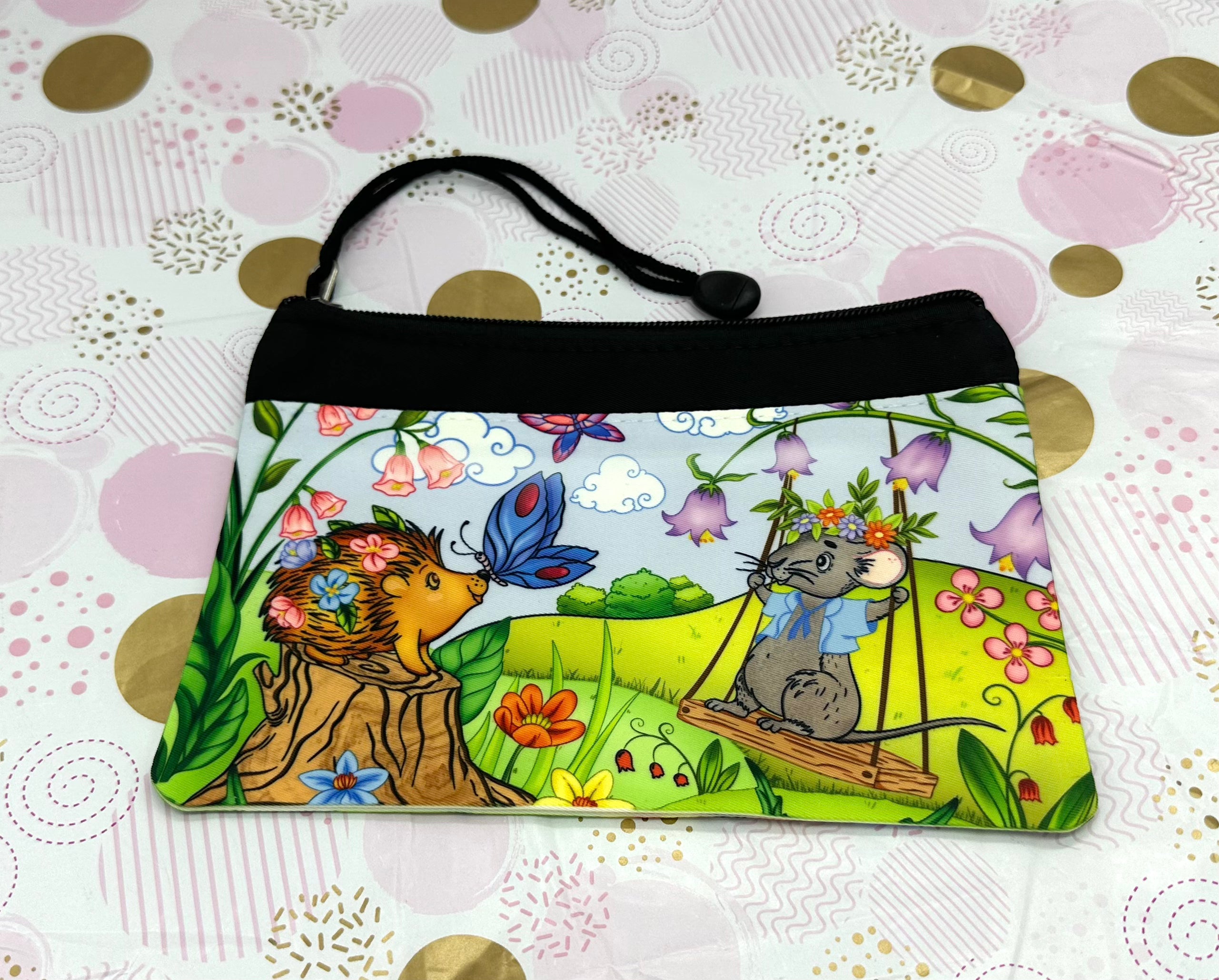 Porcu-Fine and Macey Stationery Bag Barb Wire Designs