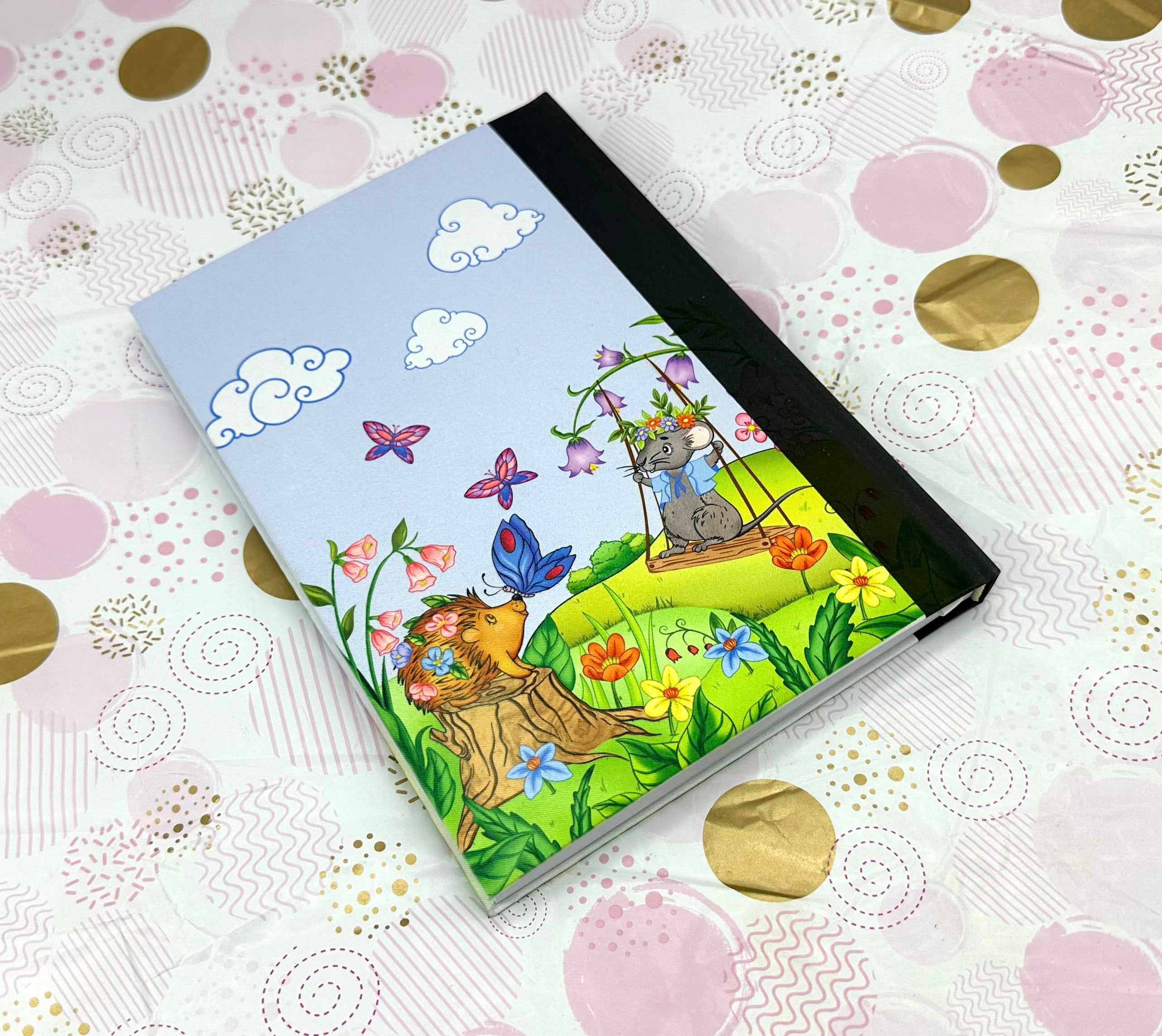 Porcpine cute Kawaii Notebook | Porcupine Cute Kawaii Journal Barb Wire Designs