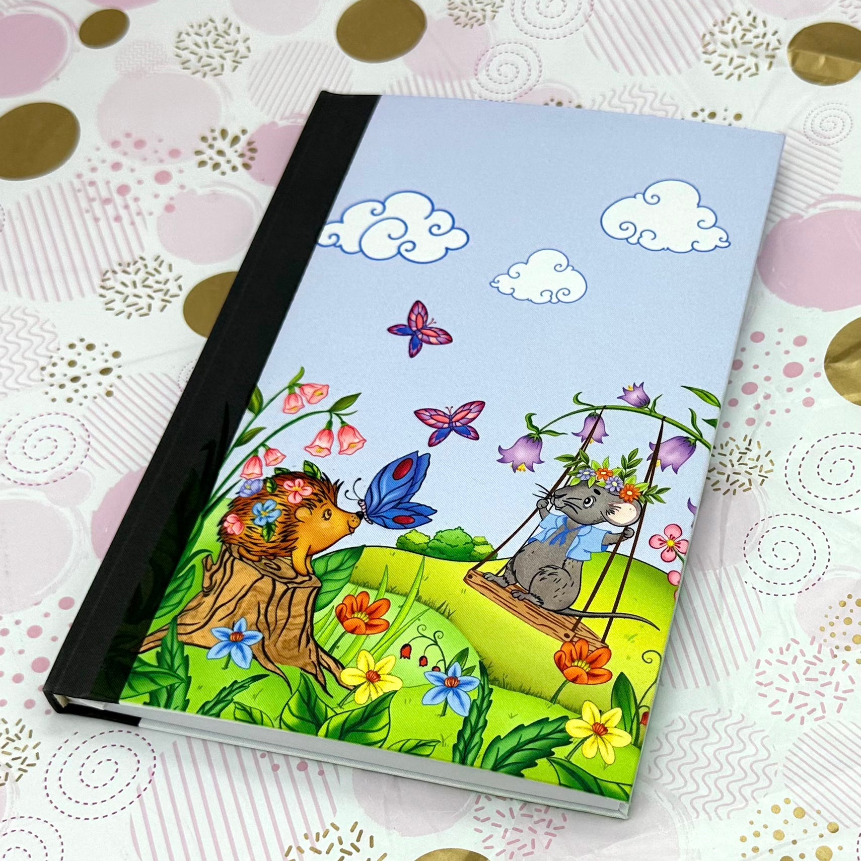 Porcpine cute Kawaii Notebook | Porcupine Cute Kawaii Journal Barb Wire Designs