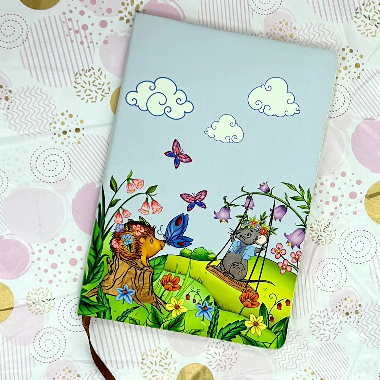 Porcu-Fine and Macey PU Leather A5 Notebook Barb Wire Designs