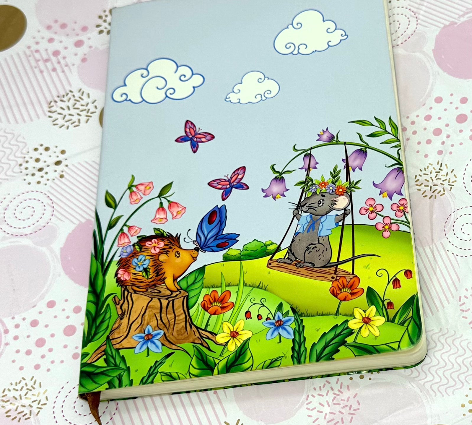 Porcpine cute Kawaii Notebook | Porcupine Cute Kawaii Journal Barb Wire Designs