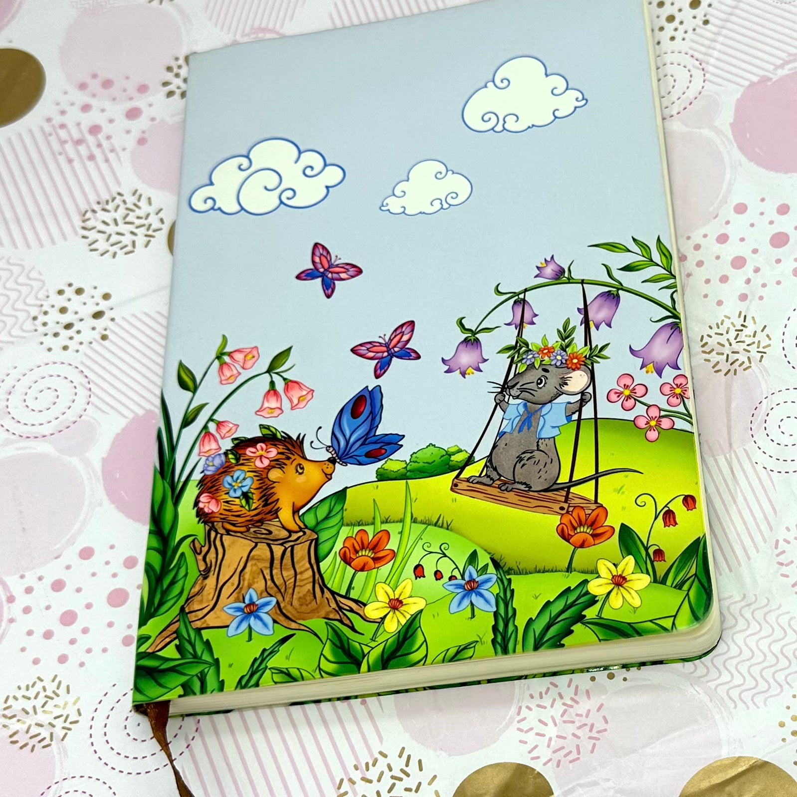 Porcpine cute Kawaii Notebook | Porcupine Cute Kawaii Journal Barb Wire Designs