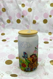 Porcu-Fine and Macey Glass Frosted Tumbler