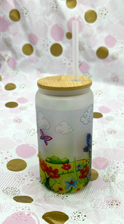 Porcu-Fine and Macey Glass Frosted Tumbler