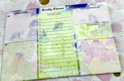 A4 Kawaii Scenery  Weekly Planner Pad