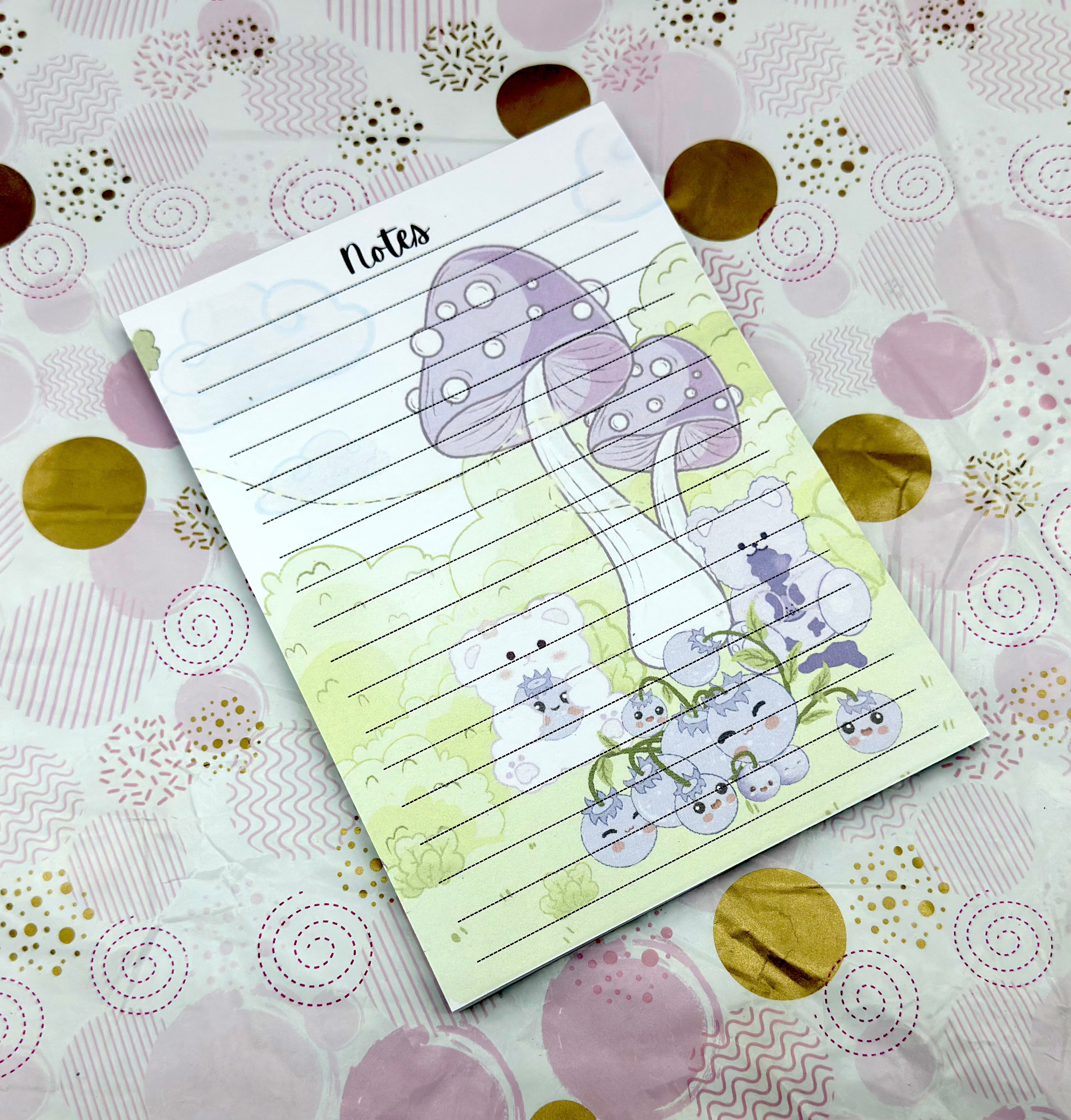 A5 Blue Bear-ies  Notepad