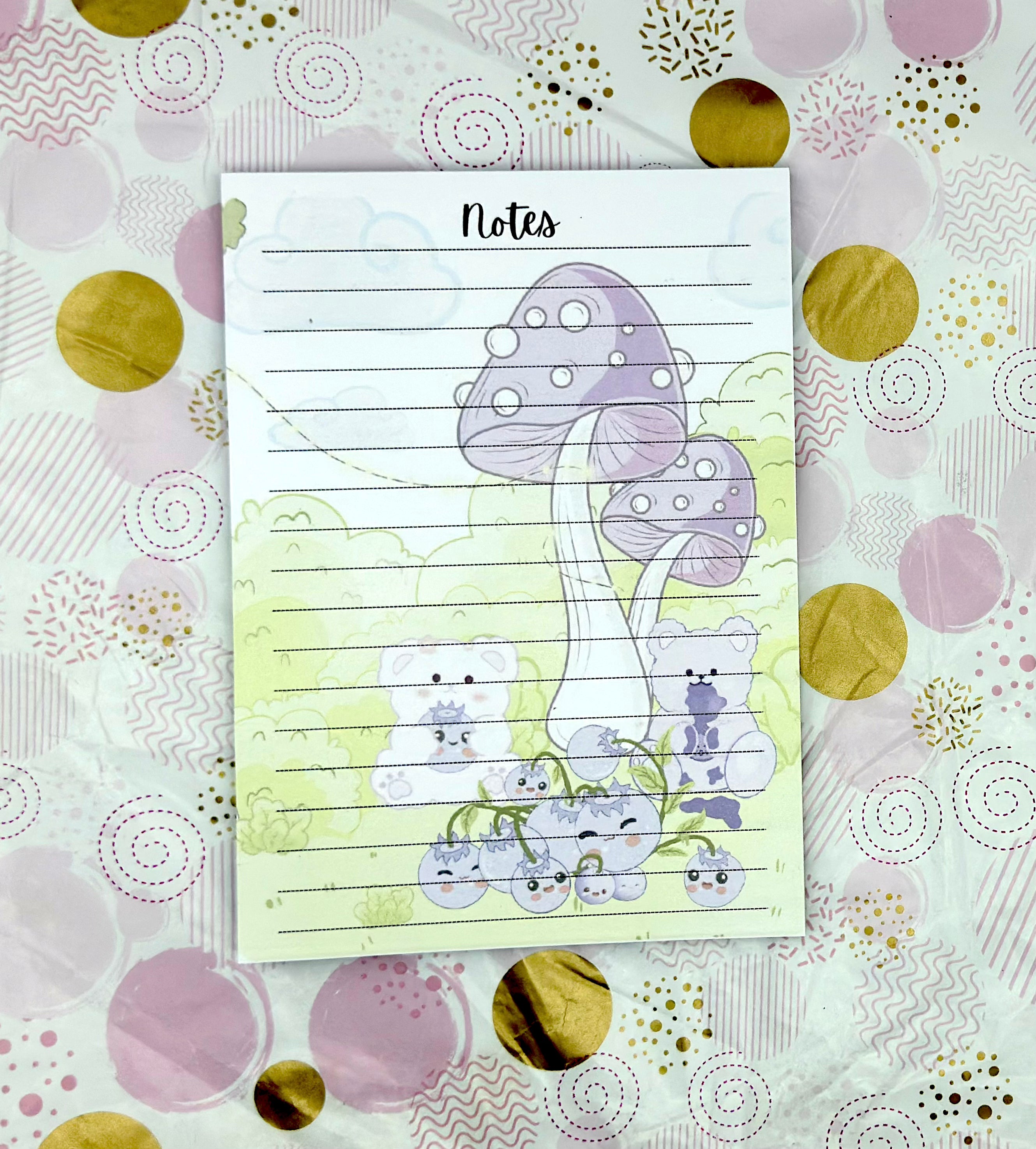 A5 Blue Bear-ies  Notepad