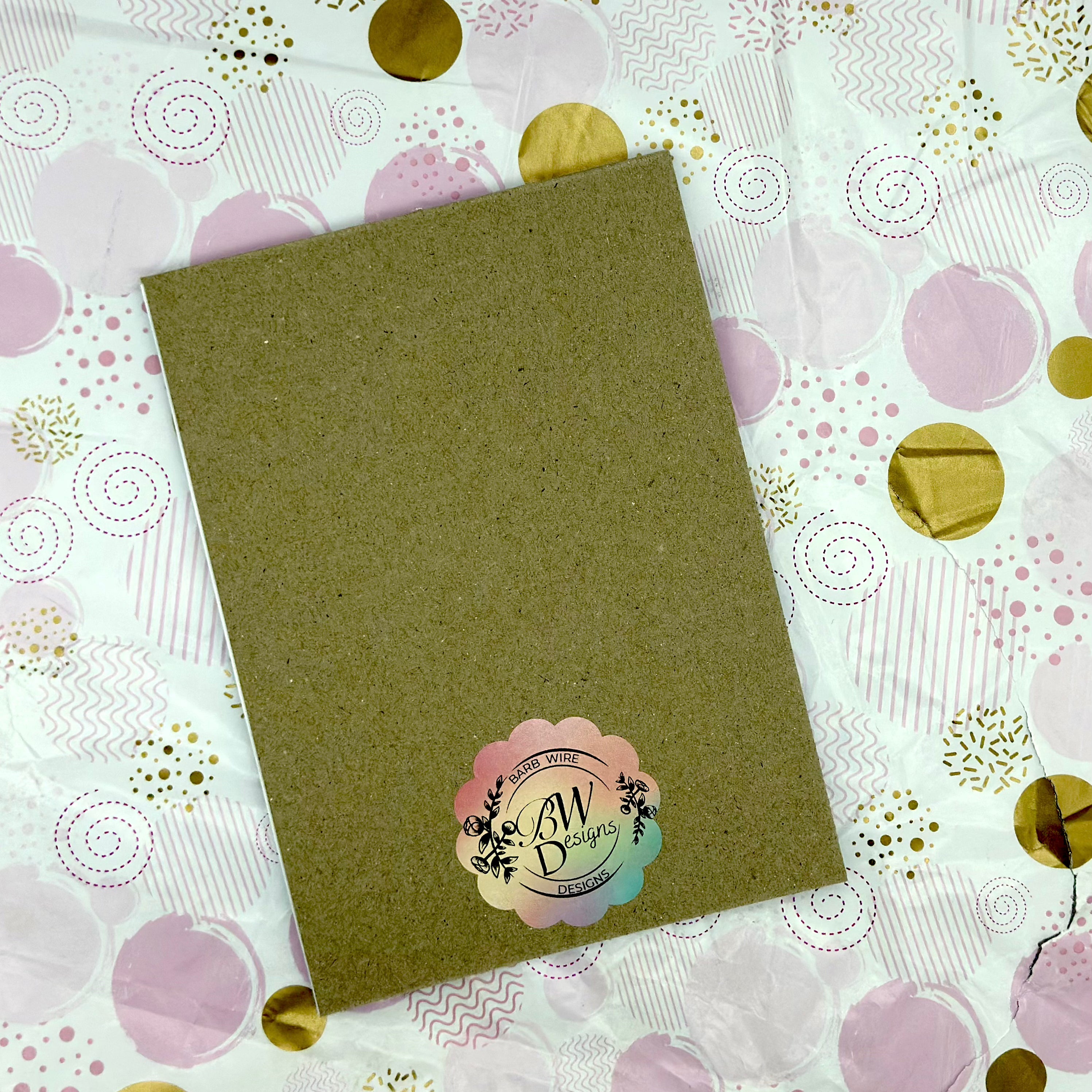 A5 Porcu-Fine Notepad Barb Wire Designs