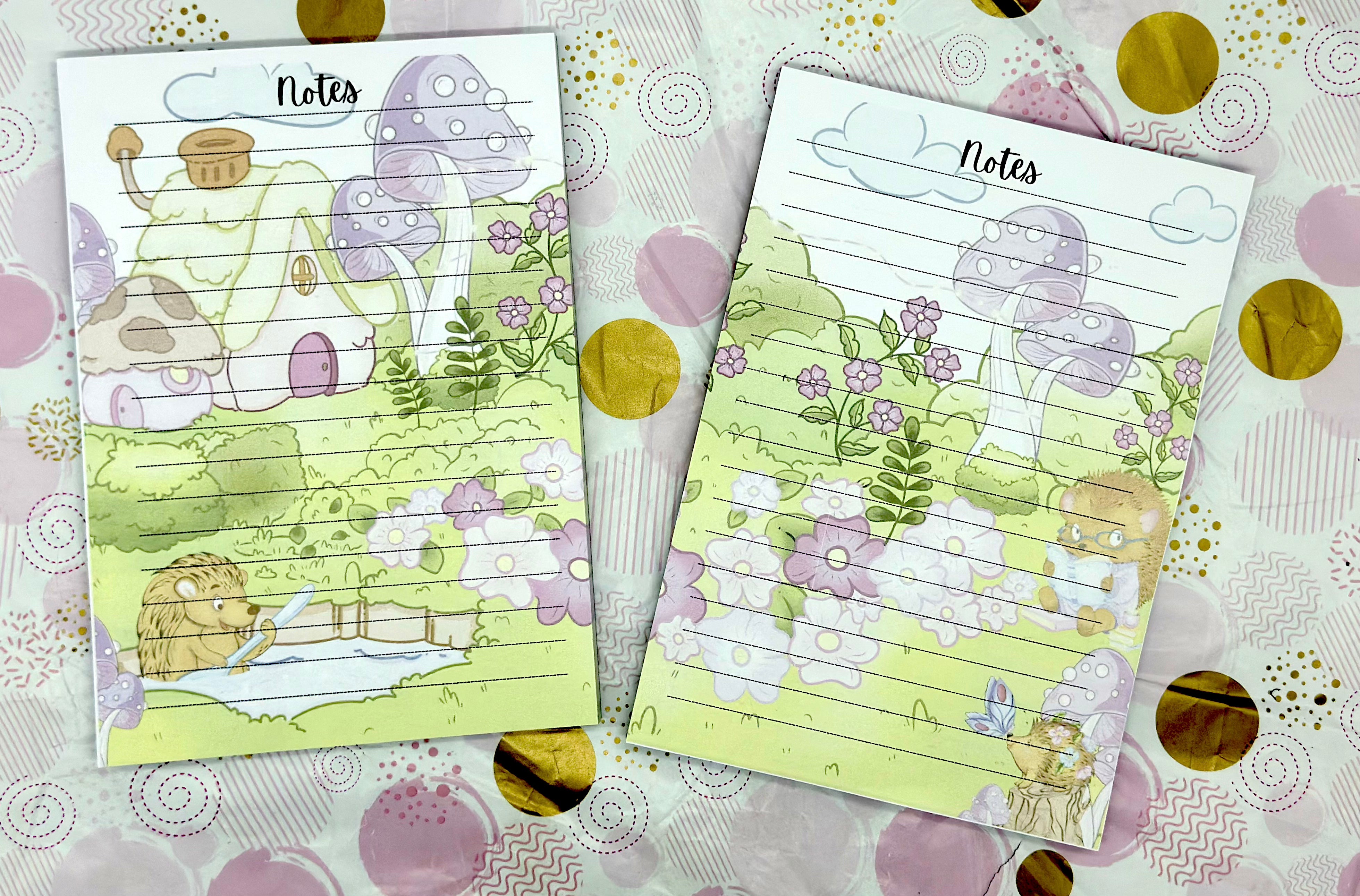 Porcu-Fine Version 2 A5 Notepad Barb Wire Designs