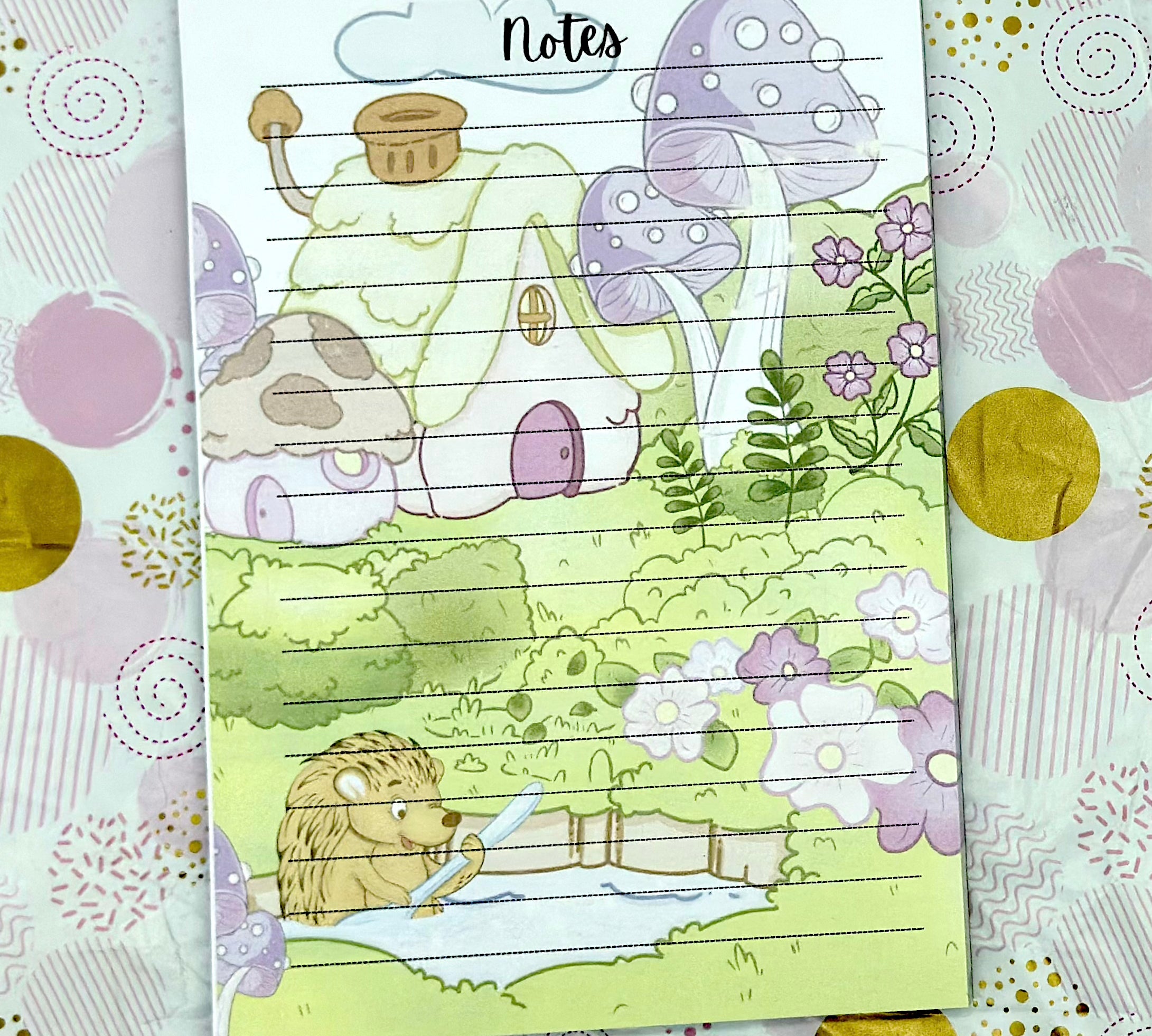 Porcu-Fine Version 2 A5 Notepad Barb Wire Designs