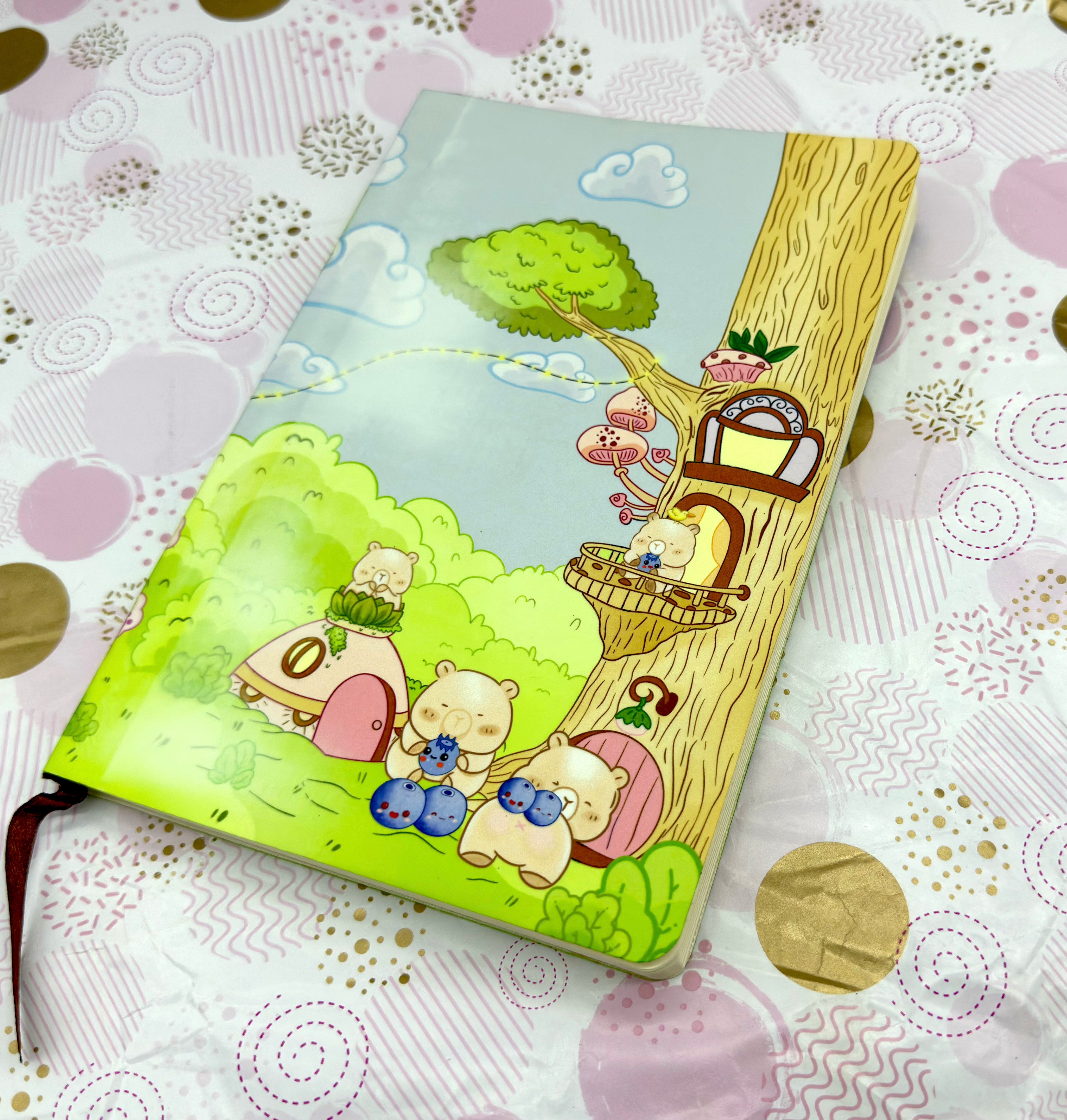 A5 Blue Bear-ies PU Leather Notebook