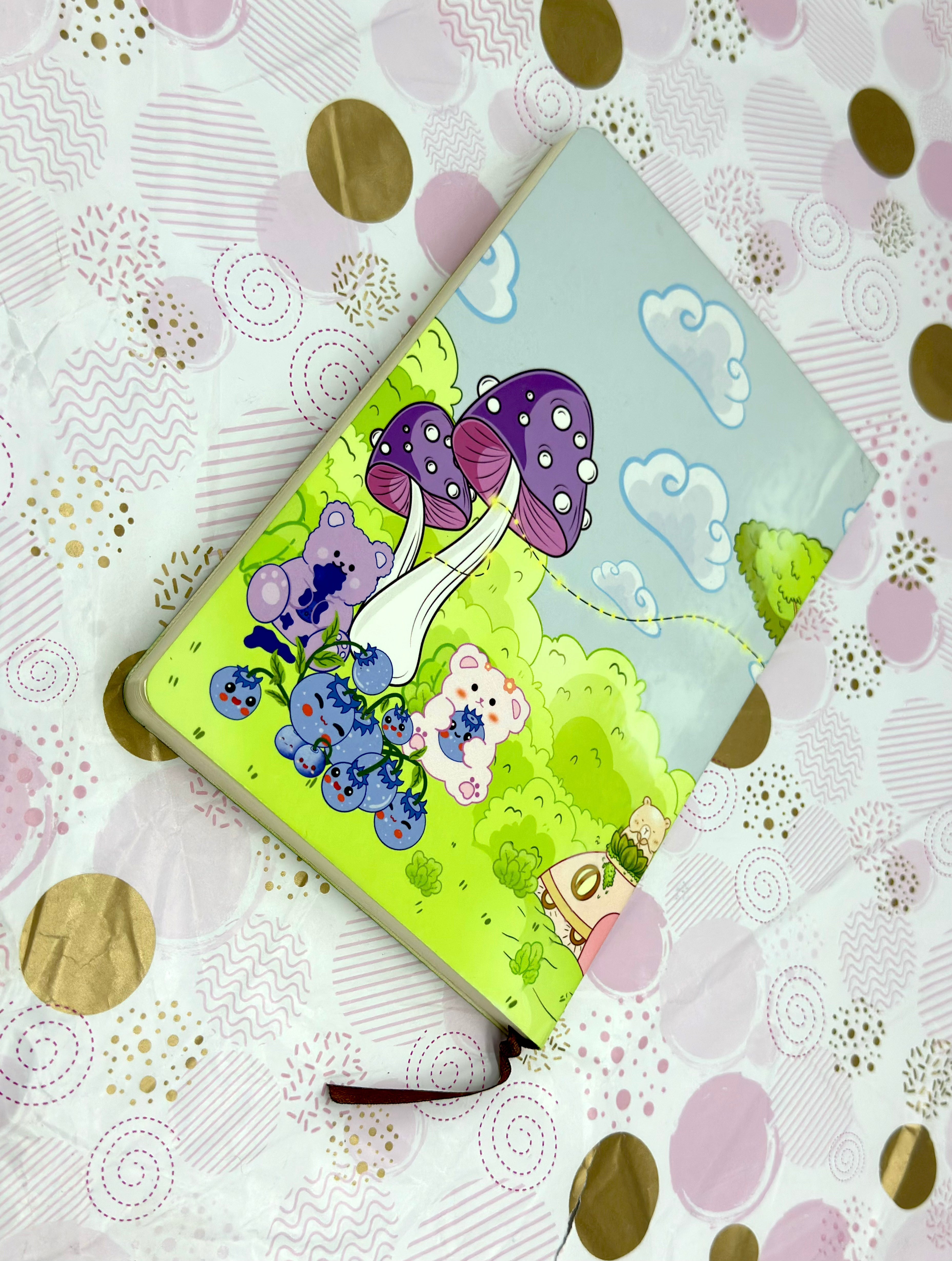 A5 Blue Bear-ies PU Leather Notebook