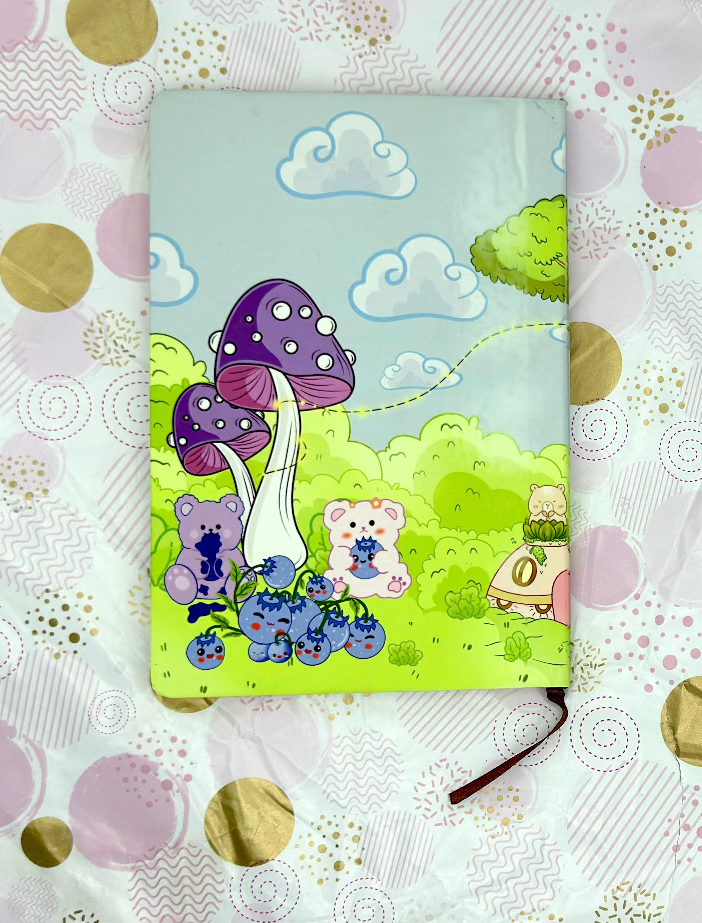 A5 Blue Bear-ies PU Leather Notebook