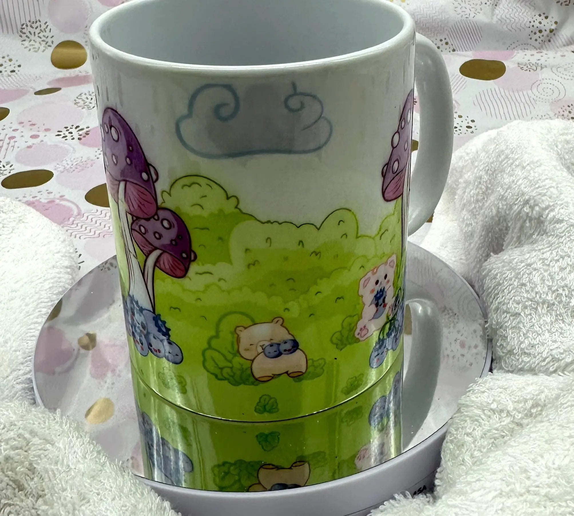 Cup Blueberries Barb Wire Designs