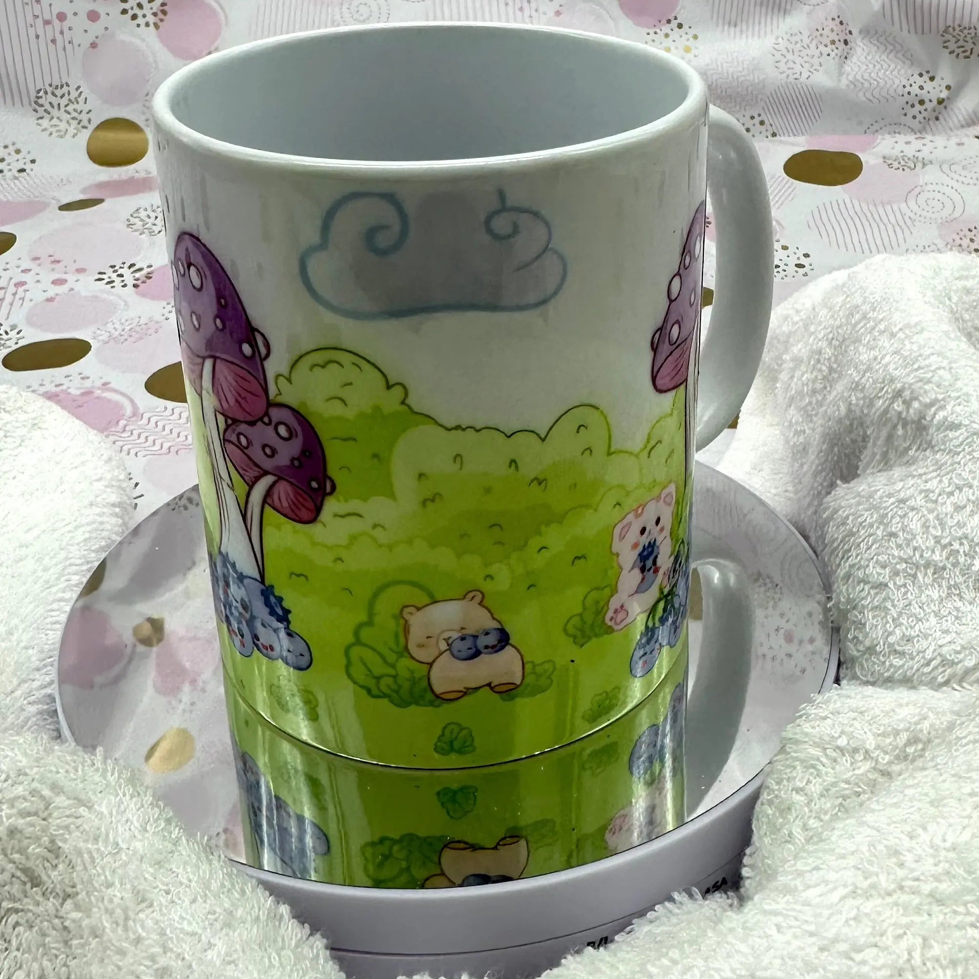 Cup Blueberries Barb Wire Designs
