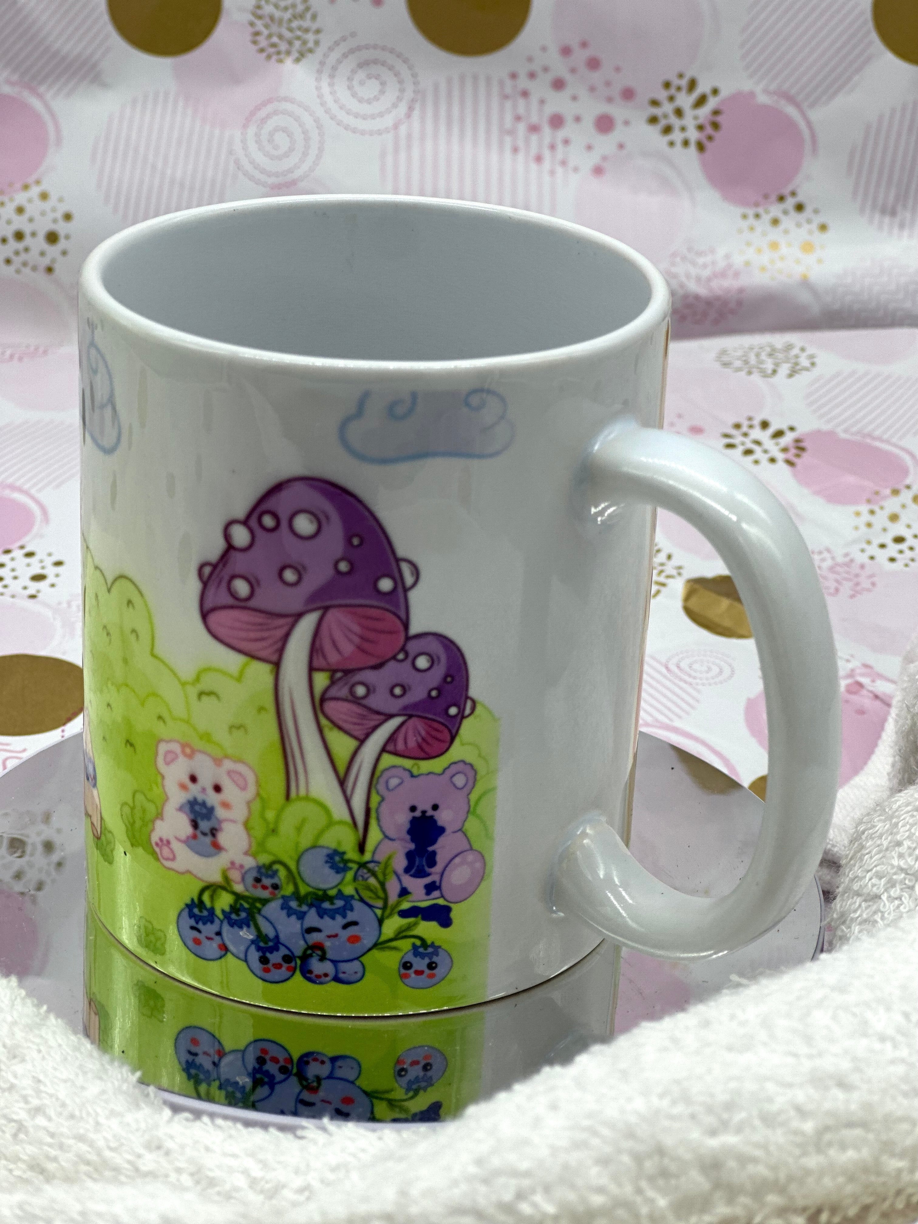 Blue Bear-ies Mug Coffee Mug/Cup Blueberries