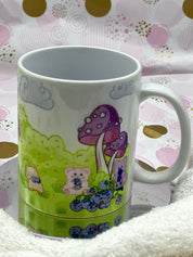 Blue Bear-ies Mug Coffee Mug/Cup Blueberries