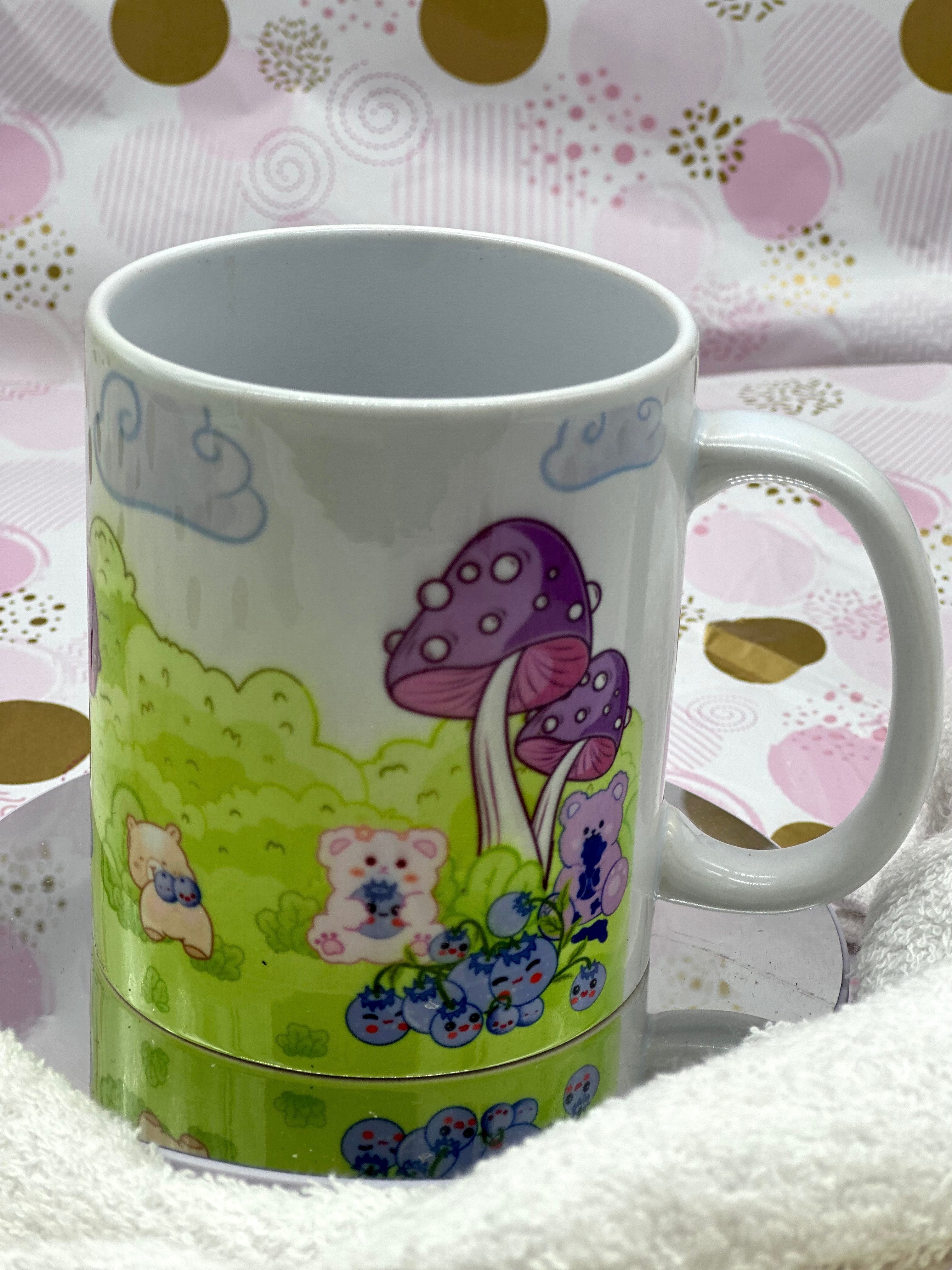 Blue Bear-ies Mug Coffee Mug/Cup Blueberries
