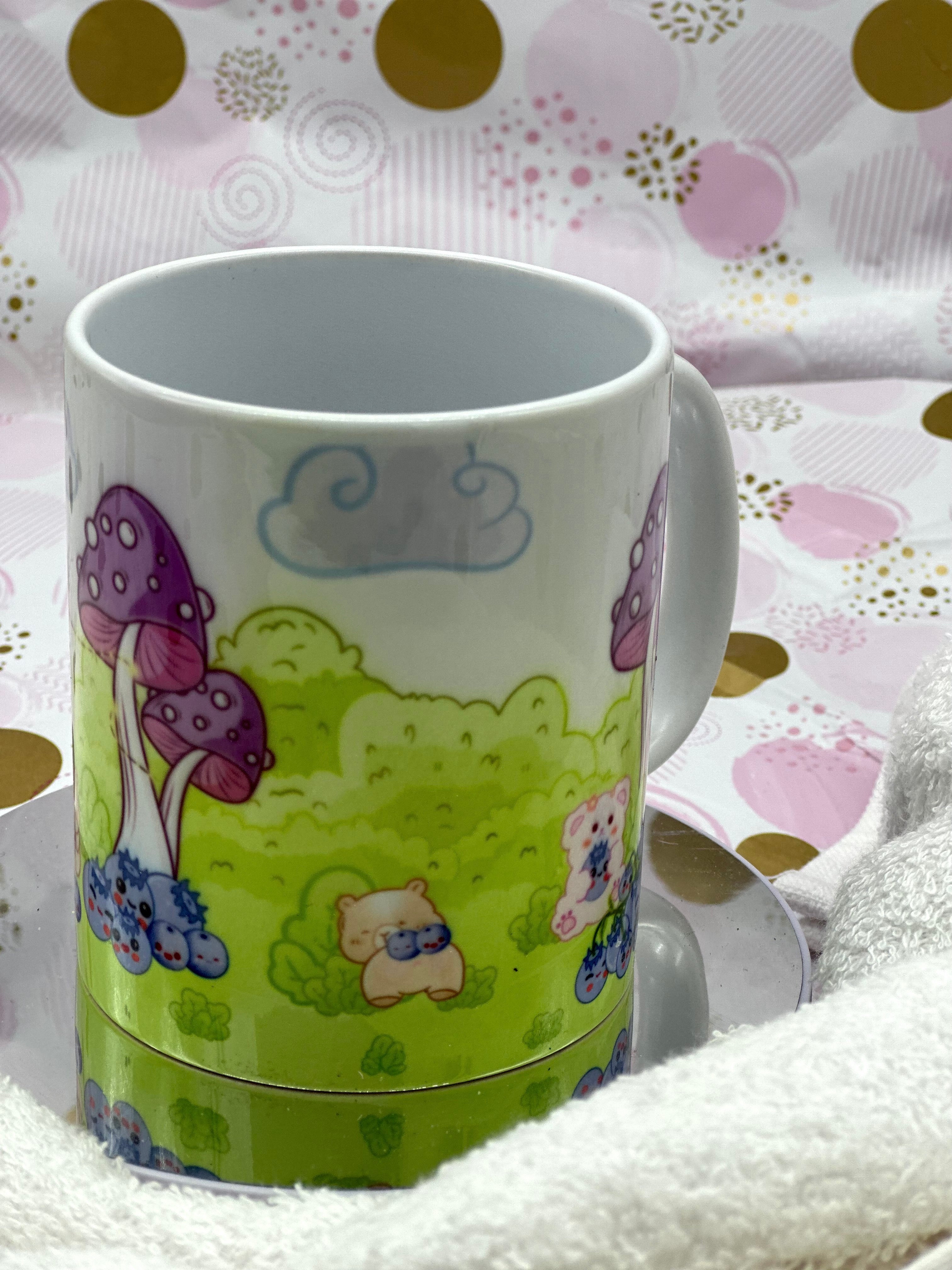 Blue Bear-ies Mug Coffee Mug/Cup Blueberries