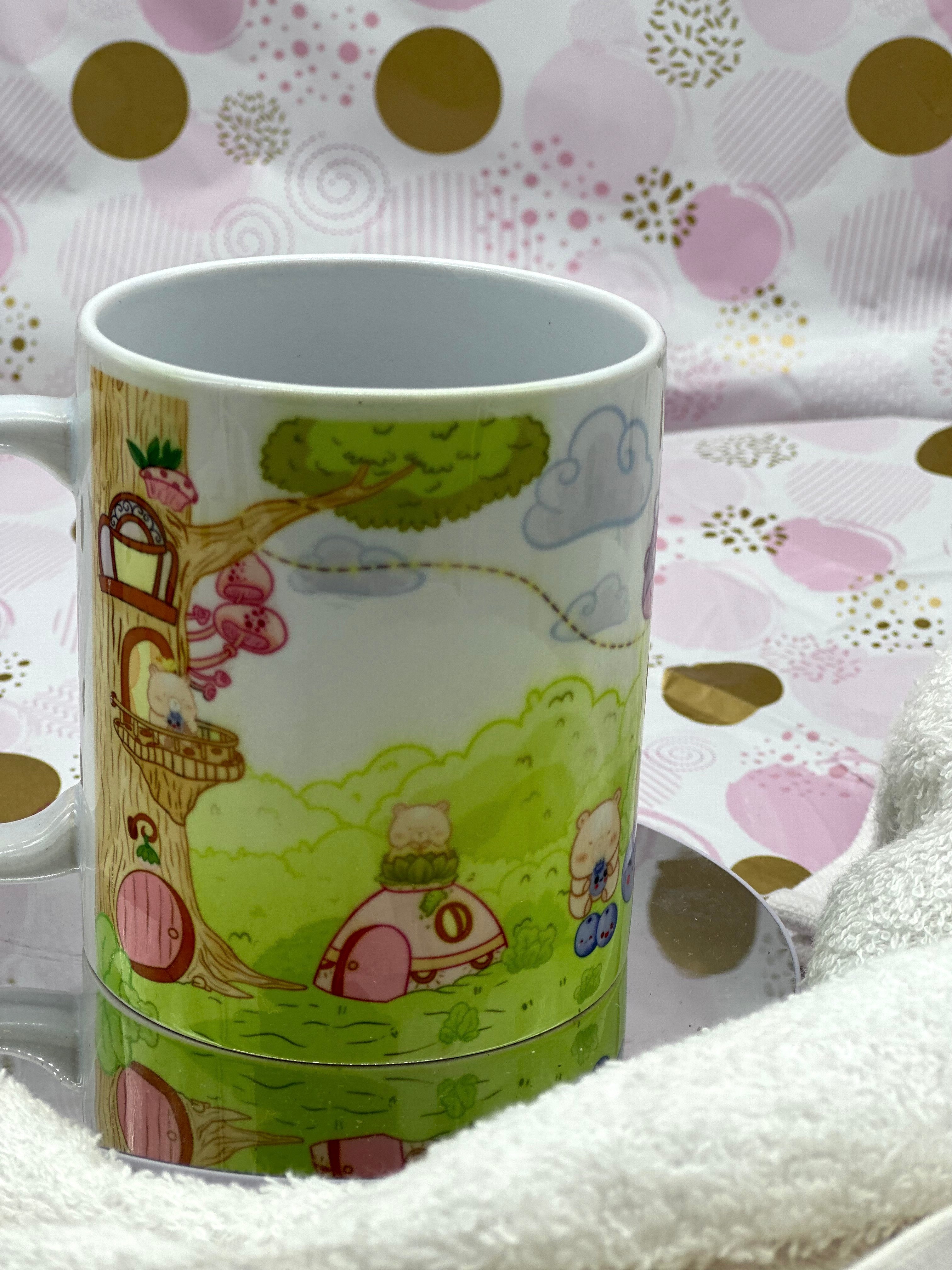 Blue Bear-ies Mug Coffee Mug/Cup Blueberries