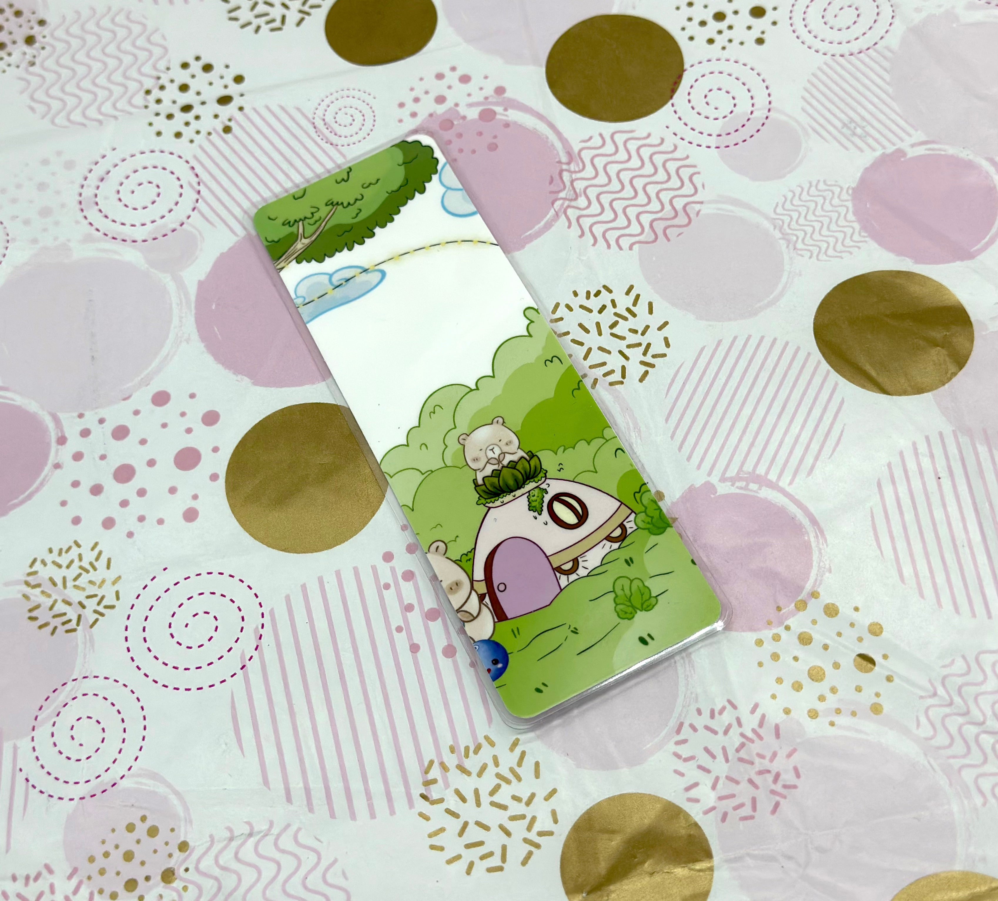 Blue Bear-ies Traditional Bookmark