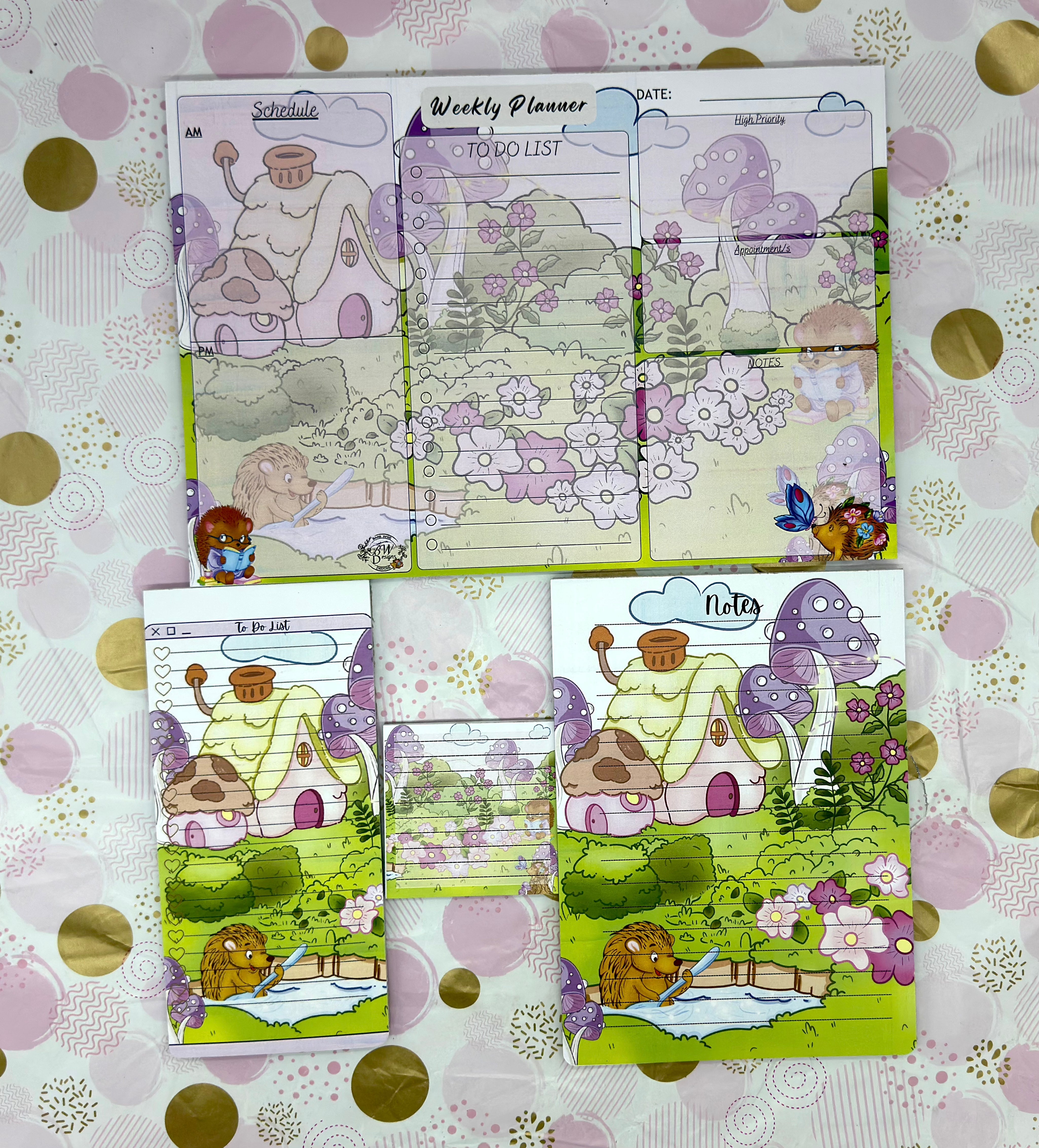 Porcu-Fine  2 Stationery  Porcupine and Macey playing in the Sun Bundle Set 1
