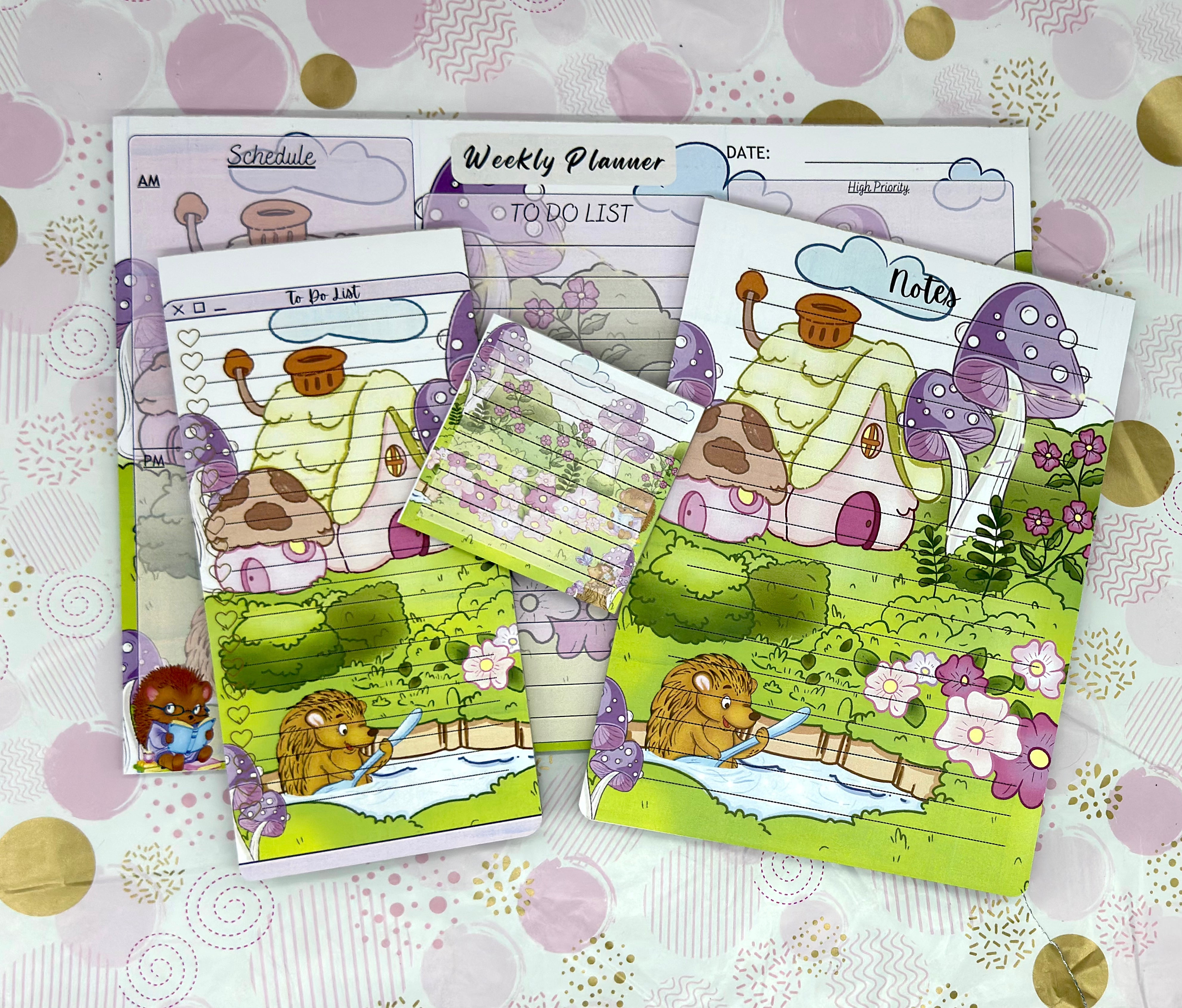 Porcu-Fine  2 Stationery  Porcupine and Macey playing in the Sun Bundle Set 1