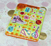 School Stuff Sticker Sheet