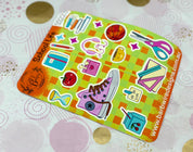 School Stuff Sticker Sheet