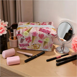 Ice Cream Quilted Makeup Bag Pouch Regular