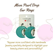 Blue Moon Pearl Ear Rings Barb Wire Designs
