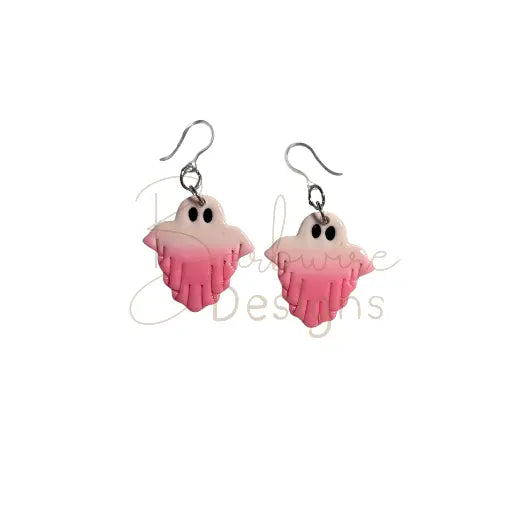 Pink Ombre Thong Earrings Barb Wire Designs