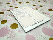 A5 Pink Daily Planner Pad