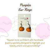 Pumpkin Dangle Ear Rings