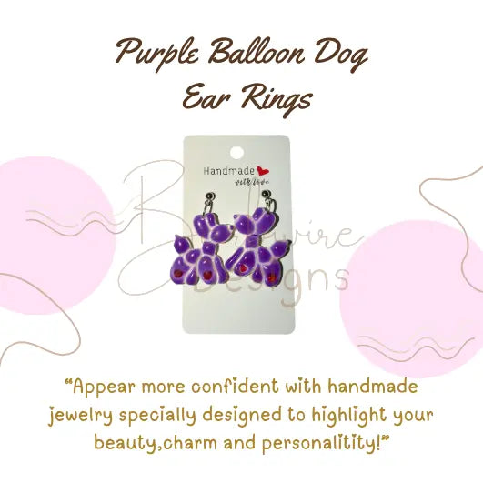 Balloon Dog Earrings Variety Barb Wire Designs