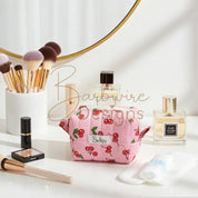 Pink Cherry Mini Toiletry Carryall Barb Wire Designs