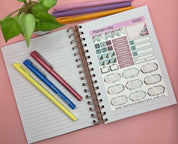 Summer Floral Planners Sticker Sheets