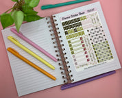 Romantic Planner Sticker Sheet Set