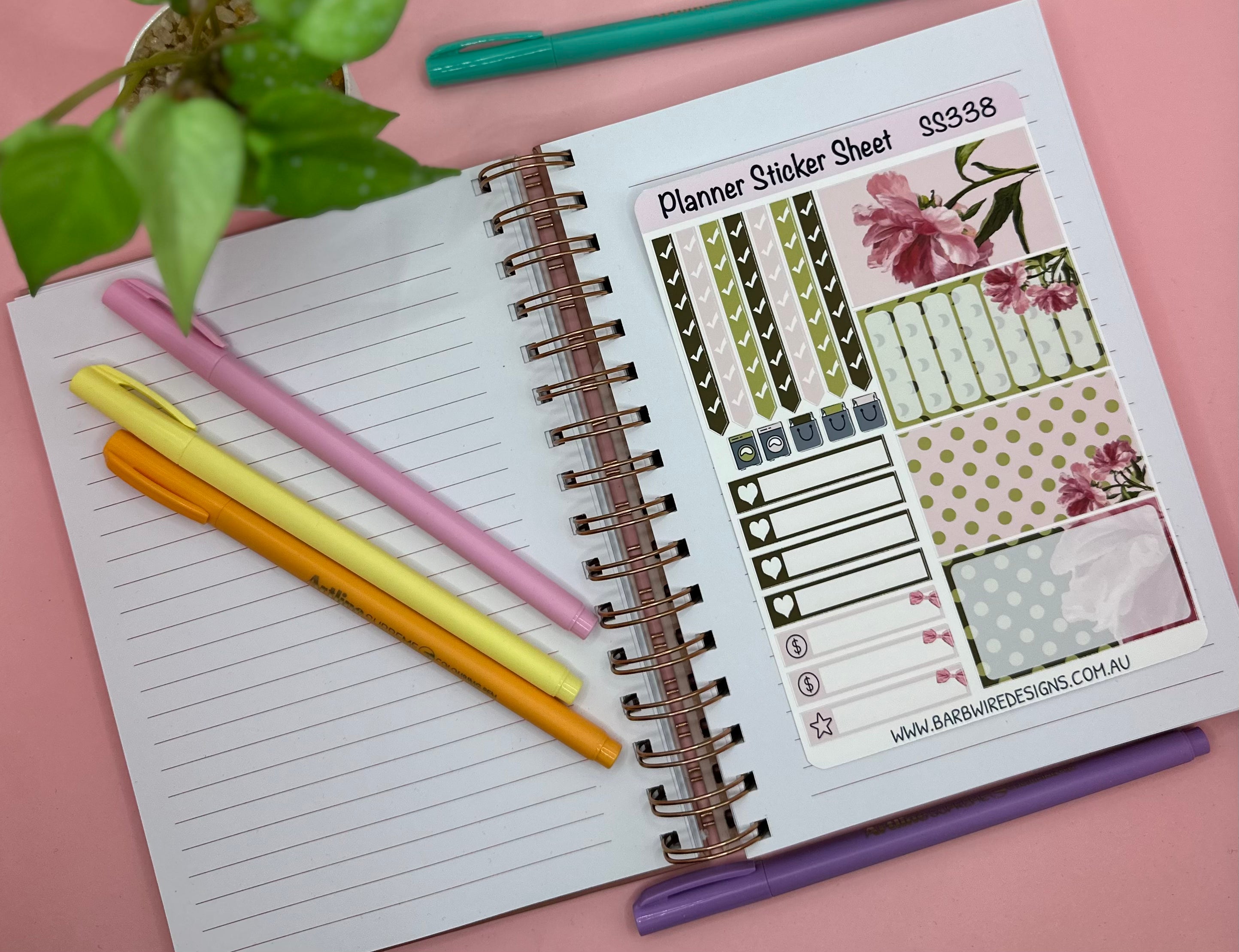 Romantic Planner Sticker Sheet Set