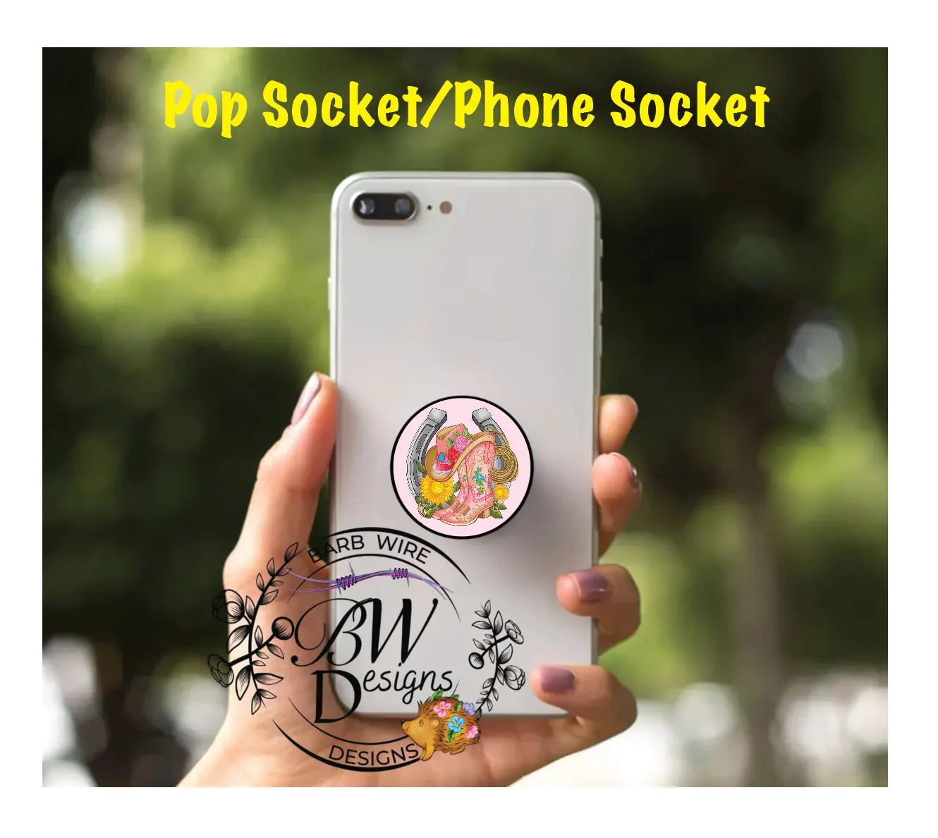  Pop Socket Barb Wire Designs