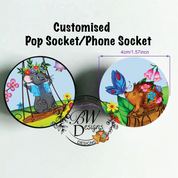 Customised Phone socket/pop Socket