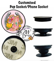 Customised Phone socket/pop Socket